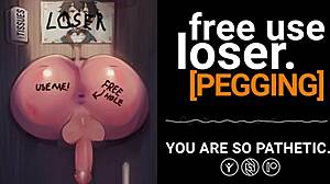 Erotic femdom audio humiliates bound loser in provocative roleplay