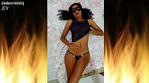 Jade Brunette from Rio Shows Off in Tight Fishnets