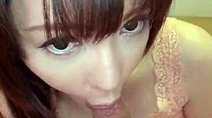 Feeling intense pleasure from gaping masturbation with big japanese tits