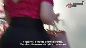 old slut swallows cum from strangers at gloryhole and humiliates cuckold