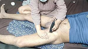 Stepmom Trims My Cock Hair In Homemade Rimjob