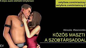 hungarian asmr audio guides handjob with roommate