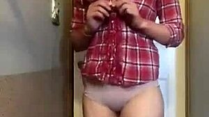 I’m obsessed with this sexy petite milf teasing with her plump ass