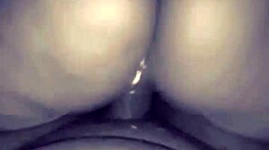 Phat ass black step sister rides and squirts