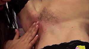 Brunette Toys Blonde's Tight Pussy With Dildo