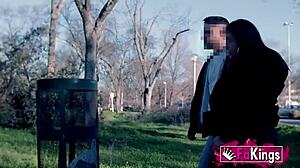 Busty Sandra Returns With Amazing Tits In Public Outdoor Blowjob And Doggystyle