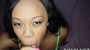 Teen With Tight Pussy Sucks Big Cock in Rough POV Session