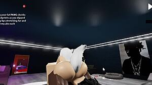 Cat Girl Bent Over For Monster Black Cock Blowjob