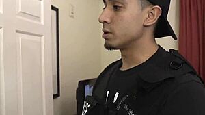 cop catches and fucks real prostitute passionately