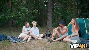 VIP4K Horny Couples Lick Asses and Fuck Hard in Woods