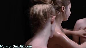 watching amateur mormons explore each other in a wild group