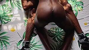 black naked slut takes monster cock in pussy