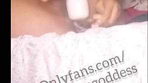 sexy ebony babe squirts with dildo play