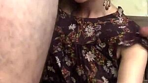 DEPRIVED LADY SUCKS TWO DICKS IN THE SAUNA HALL THREESOME SEX WIFE