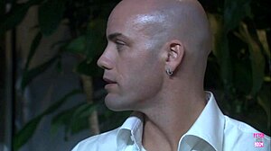 Bald guy screws small titted babe roughly!