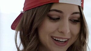 hot brunette babe rides big cock