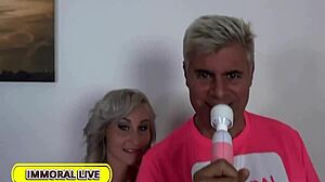 Horny MILF Helena Valentine Craves Double Penetration by Two Big Dicks in Wild Threesome Action