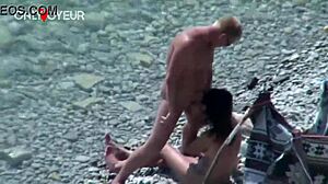 voyeur catches slut wife giving head and getting pounded on public beach