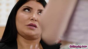 Romi Rain finds Athena Fleurs terrible at driving but amazing at fucking