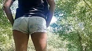 Masturbating in River with Voyeur!