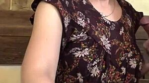 DEPRIVED LADY SUCKS TWO DICKS IN THE SAUNA HALL THREESOME SEX WIFE