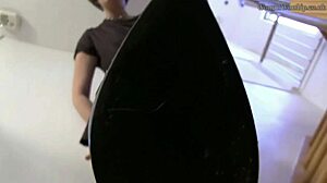 office worker licks shoes