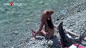 beach voyeur wife gives head and gets fucked public style 😏