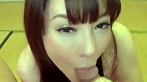 Feeling intense pleasure from gaping masturbation with big japanese tits