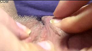 Big clit orgasm closeup