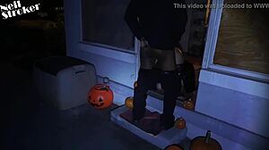 Emotional vampire kiss turns into passionate blowjob