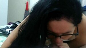 Hot Aluna Sucks Teacher's Cock!