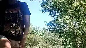 Masturbating in River with Voyeur!