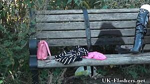 Sexy Amateur Randy Masturbating In Public Park