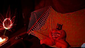 Moaning loudly as I finger her wet pussy