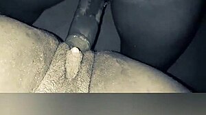 Phat ass black step sister rides and squirts