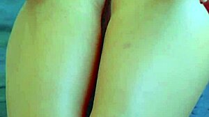 Watch desi beauty use glass dildo up close.