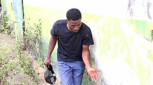 Neighbor Masturbates Pussy in Abandoned Garage