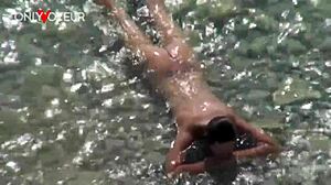 voyeur catches slut wife giving head and getting pounded on public beach