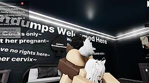 Cat Girl Bent Over For Monster Black Cock Blowjob