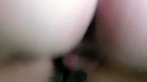 Did I just split her with my massive cock? Her tight hole couldn't handle it.