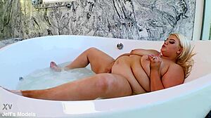 Curvy Blonde Babe Chanel Barbie Has Wet Orgasm With Big Natural Tits