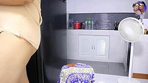 ฉันติดสาวไทยสวยเล่นหีหลังบ้าน