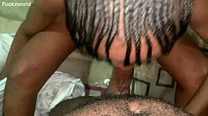 Girlfriend Gives Intense Blowjob To Roommate