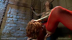 Busty milf anal fucks inked brunette 😏