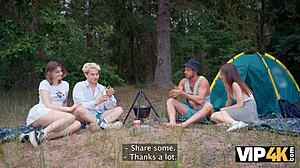 VIP4K Horny Couples Lick Asses and Fuck Hard in Woods