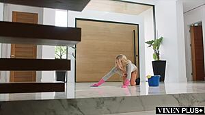 Voluptuous mom Heidi seduces a stud.