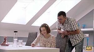 Old4k wise gentleman hangs out with a young 18+ beautiful girl 😏