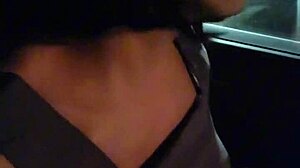 Shemale Ting Xuan pees and strokes outdoors now!