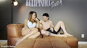 She Couldn't Hold Back and Climaxed with Her Cousin Before Her Aunt Arrived