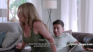 Step Mom Cory Chase Shows Many Ways to Grind on a Lap.